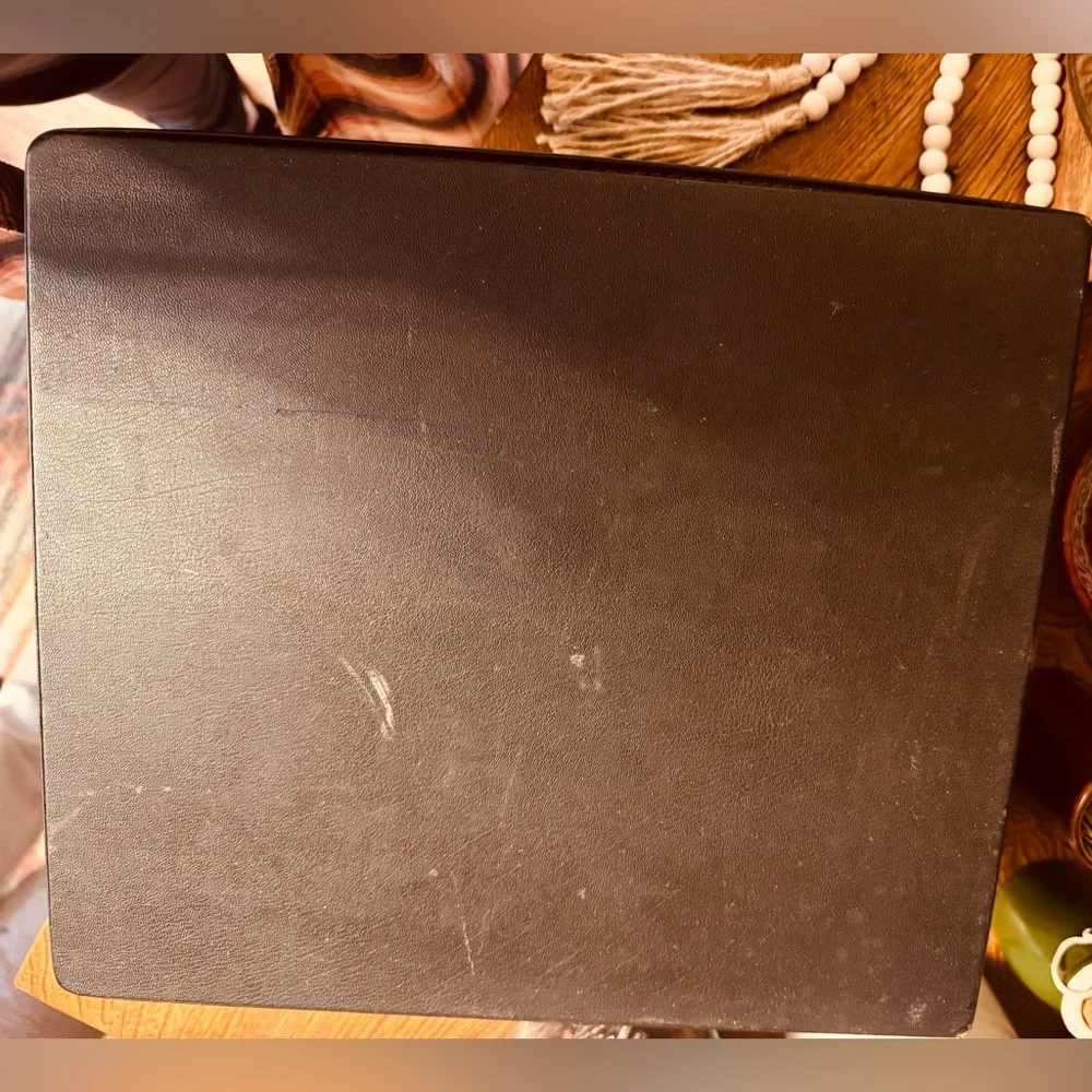 Vintage Trans-World Creations Made in CA Mid Century Black Bar Set Storage Box